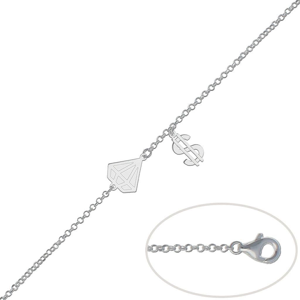 Pulsera Diamante y Dólar