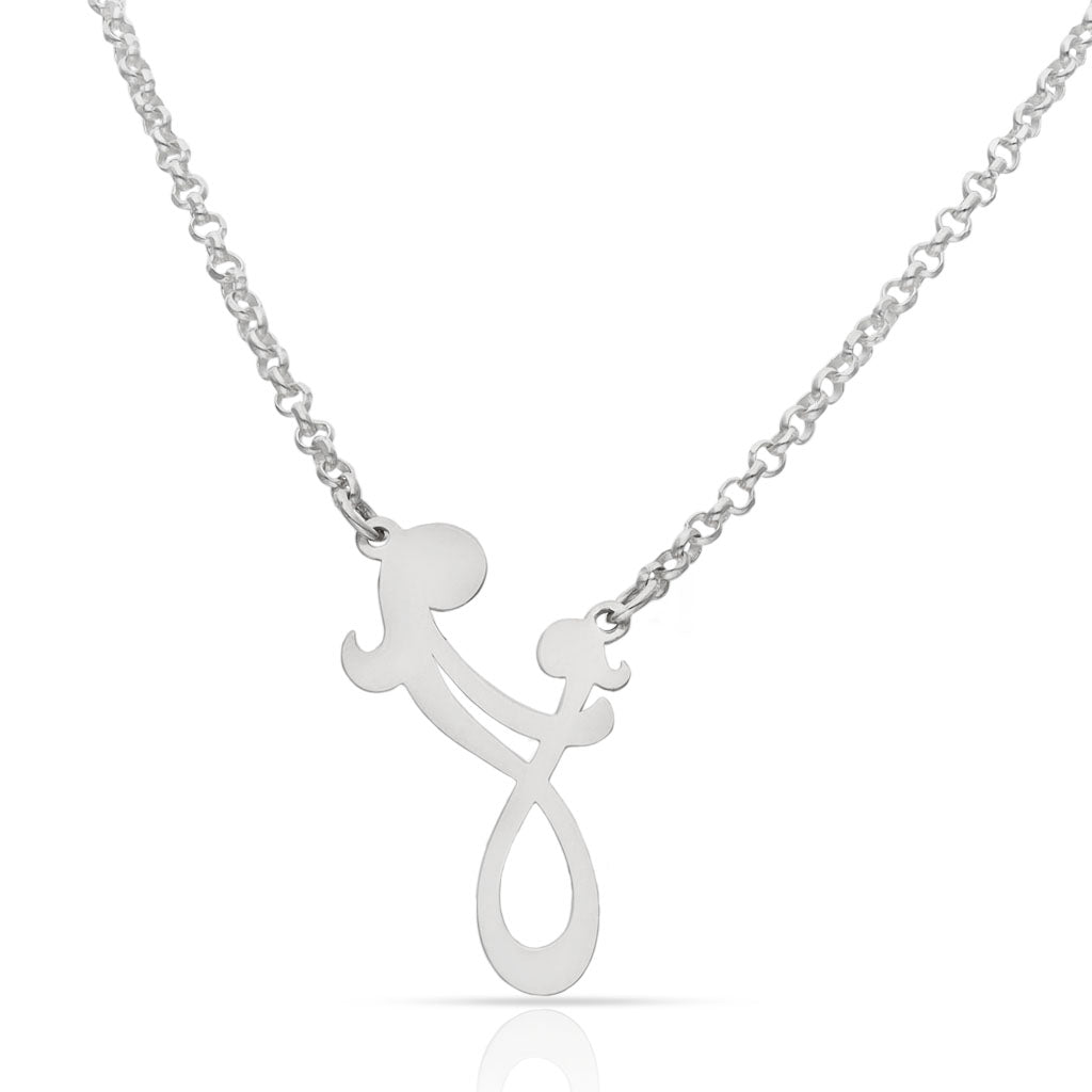 Gargantilla madre e hija en plata. Vinculo Eterno