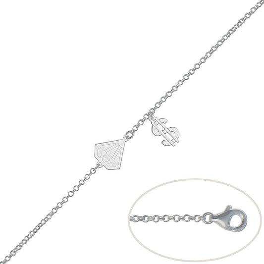 Pulsera Diamante y Dólar